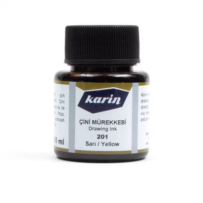 Karin Çini Mürekkebi 201 Sarı 45 ml - 1