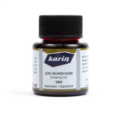 Karin Çini Mürekkebi 300 Karmen Kırmızı 45 ml - 1