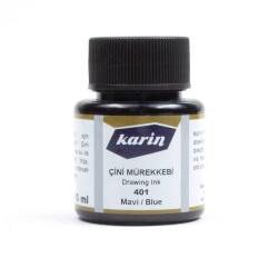 Karin Çini Mürekkebi 401 Mavi 45 ml - 1