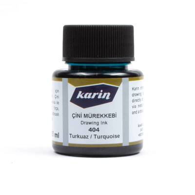 Karin Çini Mürekkebi 404 Turkuaz 45 ml - 1