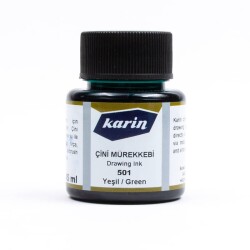 Karin Çini Mürekkebi 501 Yeşil 45 ml - 1