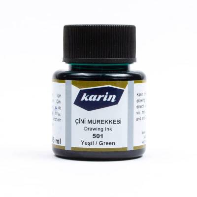 Karin Çini Mürekkebi 501 Yeşil 45 ml - 1