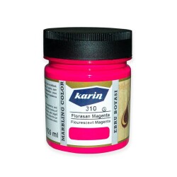 Karin Geleneksel Ebru Boyası 310 Florasan Magenta 105 ml - 1