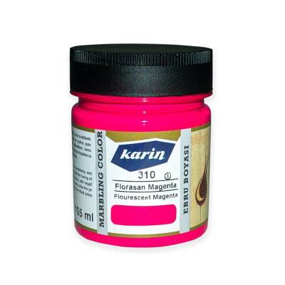 Karin Geleneksel Ebru Boyası 310 Florasan Magenta 105 ml - 1