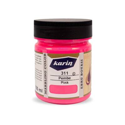 Karin Geleneksel Ebru Boyası 311 Pembe 105 ml - 1