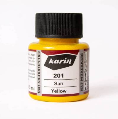 Karin Hat Mürekkebi 201 Sarı 45 ml - 1