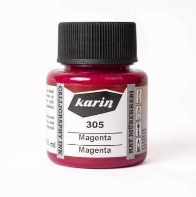 Karin Hat Mürekkebi 305 Magenta 45 ml - 1