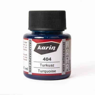 Karin Hat Mürekkebi 404 Turkuaz 45 ml - 1