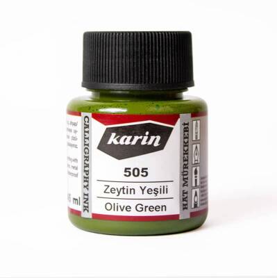 Karin Hat Mürekkebi 505 Zeytin Yeşili 45 ml - 1