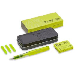 Kaweco Ice Sport Fosforlu Set 1.9 mm Dolma Kalem + Neon Sarı Kartuş 10001757 - 1