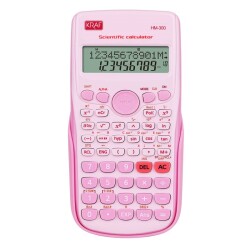 Kraf Bilimsel Hesap Makinesi 240 Fonksiyonlu Pembe HM-300-PK - 1