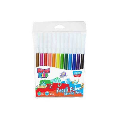 Kraf Kids Keçeli Kalem 12 Renk 265G - 1