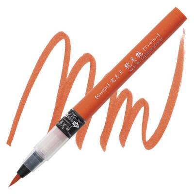 Kuretake Cambio Tambien Brush Pen No:31 CADMIUM SCARLET - 1