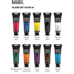 Liquitex Basics Akrilik Boya 118 ml 10 Renk Set - 1