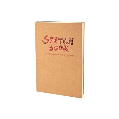 Lutart Sketch Book Dikişli Kraft Karton Kapak 100 gr 120 yp A5 - 1