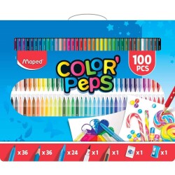 Maped Color'Peps Boyama Seti 100 Parça Taşıma Çantalı 907003 - 1