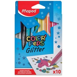 Maped Color'Peps Glitter Simli Keçeli Kalem 10'lu 847110 - 1