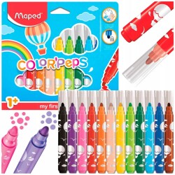 Maped Color'Peps Jumbo Yıkanabilir Keçeli Kalem 12'li 1+ Yaş 846020 - 1