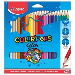 Maped Color'Peps Kuru Boya 24 Renk Tam Boy Üçgen Gövde 183224 - 1