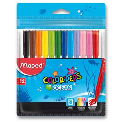 Maped Color'Peps Ocean Yıkanabilir Keçeli Kalem 12'li 845720 - 2