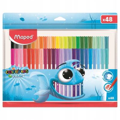 Maped Color'Peps Ocean Yıkanabilir Keçeli Kalem 48'li 845726 - 1