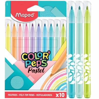 Maped Color'Peps Pastel Renk Keçeli Kalem 10'lu 845469 - 1