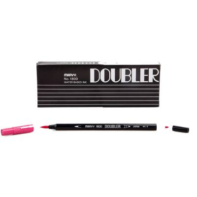 Marvy 1800 Doubler Çift Uçlu Brush Pen 9 PINK - 1