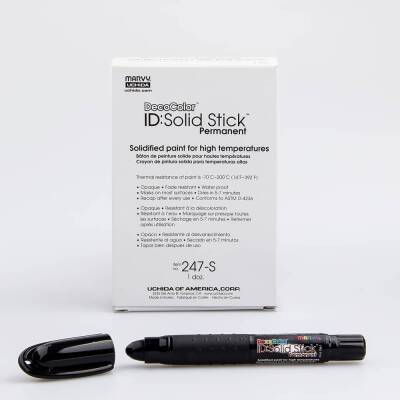 Marvy 247 Solid Stick Industrial Marker Siyah - 1