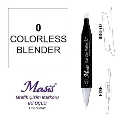 Masis Çift Uçlu Marker Grafik Çizim Kalemi 0 Blender (Renk Ayarlayıcı) - 1