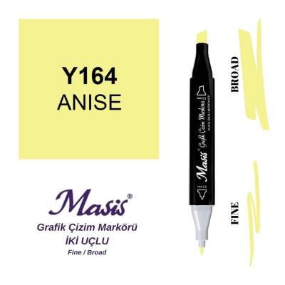 Masis Çift Uçlu Marker Grafik Çizim Kalemi 164 Anason - 1