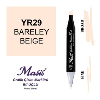 Masis Çift Uçlu Marker Grafik Çizim Kalemi 29 Açık Bej - 1