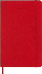 Moleskine 12 Ay Haftalık Ajanda L Boy 13x21 cm Sert Kapak Kızıl Kırmızı - 7