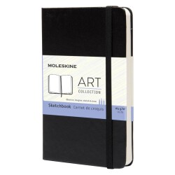 Moleskine Art Sketchbook Sert Kapak Eskiz Defteri Cep Boy 9x14 cm Siyah 165 gr 80 Sayfa - 1