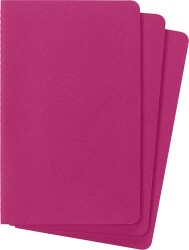 Moleskine Chaier 3'lü Günlük Defter Çizgili L Boy 13x21 cm 80 Sayfa Kinetik Pembe - 3