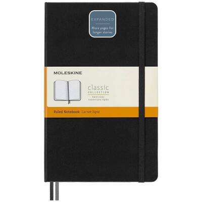 Moleskine LG Sert Kapak Çizgili Defter L Boy 13x21 cm 400 Sayfa Siyah - 1