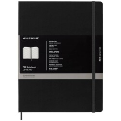 Moleskine Pro Notebook Sert Kapak Defter XL Boy 19x25 cm 192 Sayfa Siyah - 1