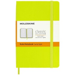 Moleskine Sert Kapak Çizgili Defter Cep Boy 9x14 cm 192 Sayfa Limon Yeşili - 1