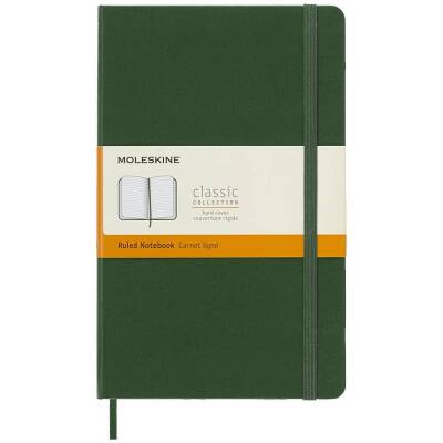 Moleskine Sert Kapak Çizgili Defter L Boy 13x21 cm 192 Sayfa Mersin Yeşili - 1