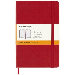 Moleskine Sert Kapak Çizgili Defter M Boy 11,5x18 cm 208 Sayfa Scarlet Kırmızı - 1