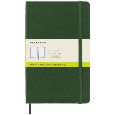 Moleskine Sert Kapak Çizgisiz Defter L Boy 13x21 cm 192 Sayfa Mersin Yeşili - 1