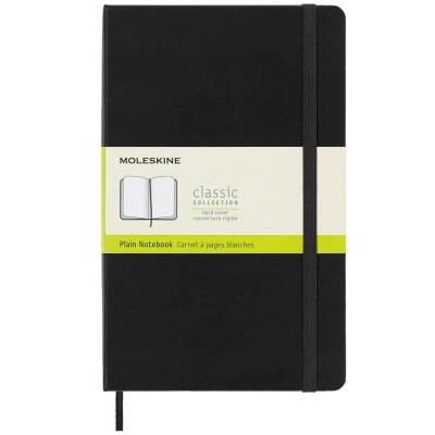 Moleskine Sert Kapak Çizgisiz Defter L Boy 13x21 cm 240 Sayfa Siyah - 1