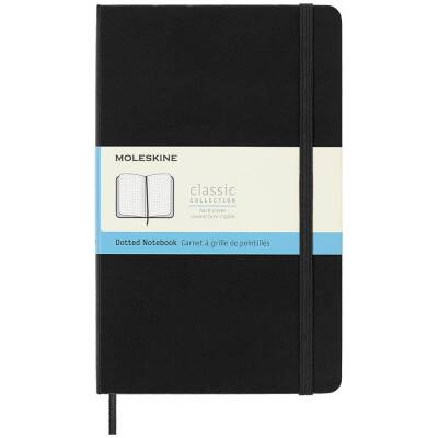 Moleskine Sert Kapak Noktalı Defter L Boy 13x21 cm 192 Sayfa Siyah - 1