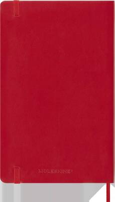 Moleskine Yumuşak Kapak Çizgili Defter L Boy 13x21 cm 192 Sayfa Scarlet Kırmızı - 2