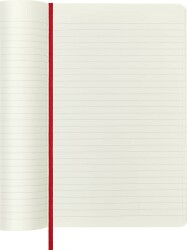 Moleskine Yumuşak Kapak Çizgili Defter L Boy 13x21 cm 192 Sayfa Scarlet Kırmızı - 4