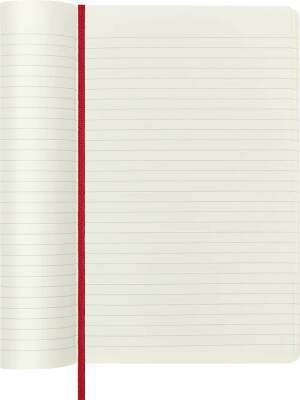 Moleskine Yumuşak Kapak Çizgili Defter L Boy 13x21 cm 192 Sayfa Scarlet Kırmızı - 4