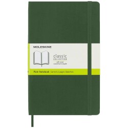 Moleskine Yumuşak Kapak Çizgisiz Defter L Boy 13x21 cm 192 Sayfa Mersin Yeşili - 1