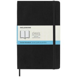 Moleskine Yumuşak Kapak Noktalı Defter L Boy 13x21 cm 192 Sayfa Siyah - 1