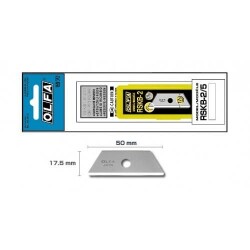 OLFA RSKB-2/5B Emniyetli Maket Bıçağı Yedeği 5'li Tüp (SK-3,SK-4,SK-5,SK-9,UTC-1 için) - 1