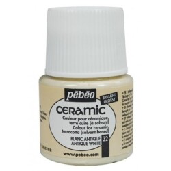 Pebeo Ceramic Seramik Boyası 32 Antique White - 1