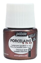 Pebeo Porcelaine 150 Fırınlanabilir Porselen Boyası (Metalik) 108 Shimmer Chocolate - 1